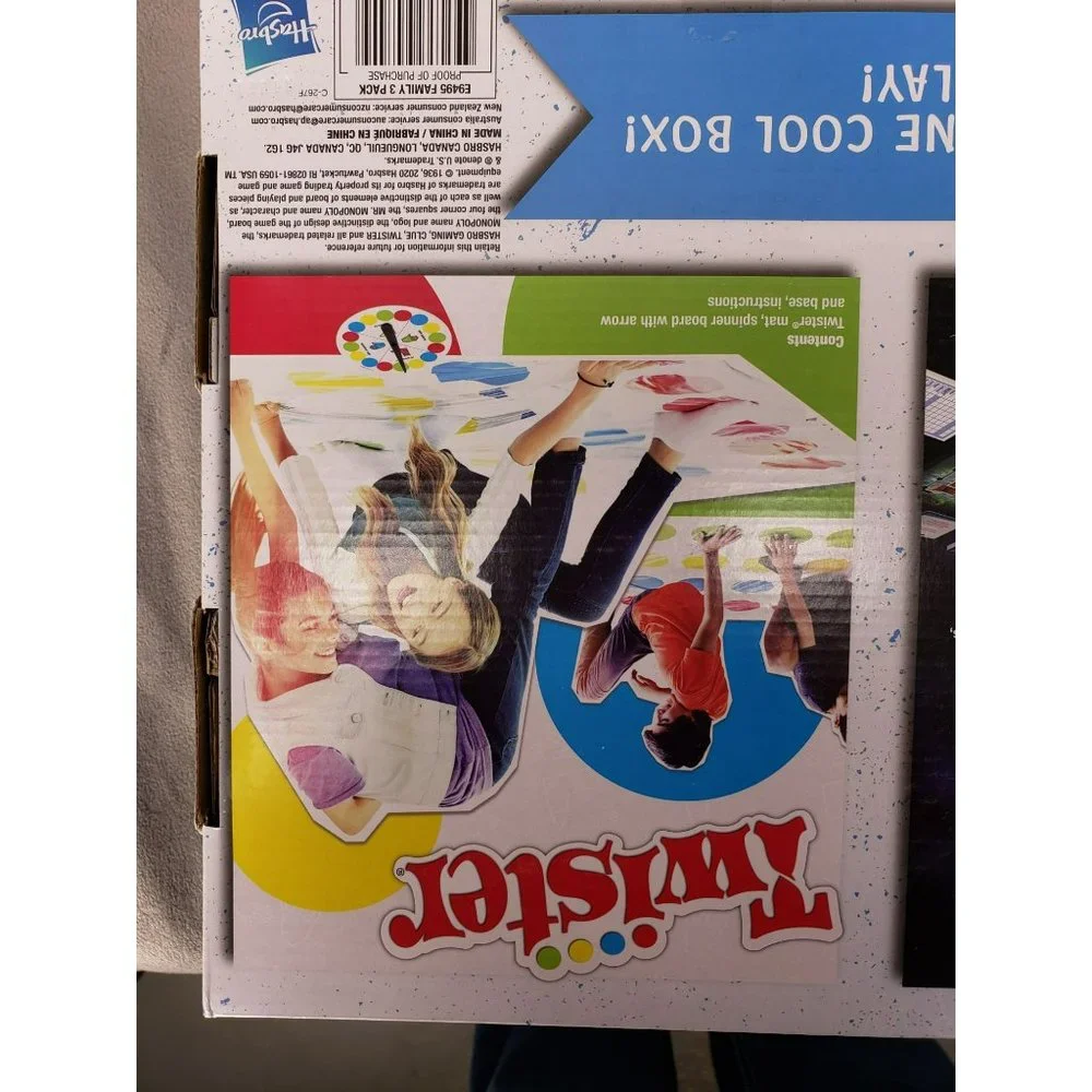 Hasbro Gaming Family‎ Gaming Triple Play Pack 3 Pack Monopoly Clue Twister Game